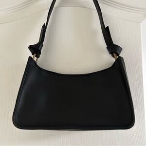 Madewell Sydney Black Leather Shoulder Bag